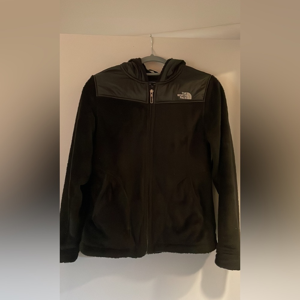 Women’s black fleece hoodie